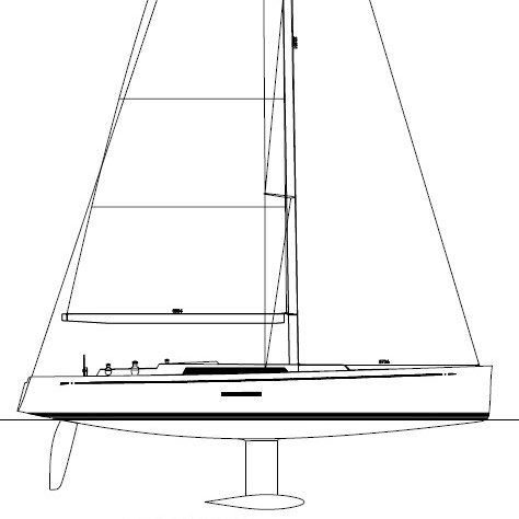 Solaris 48: B/D=35% (B=4500kg, D=12800kg); calado máximo de 2,60m